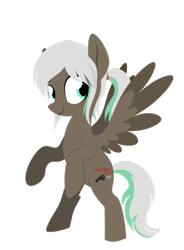 Size: 768x1041 | Tagged: safe, artist:yaaaco, oc, oc only, oc:lynn, pegasus, pony, bipedal, cutie mark, lineless, simple background, solo, standing, transparent background, vector