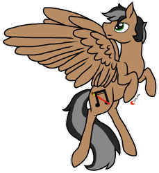 Size: 1024x1118 | Tagged: safe, artist:anxiouslilnerd, oc, oc only, oc:artsong, pegasus, pony, amazing artsong, digital, present, simple background, solo, speedpaint, transparent background