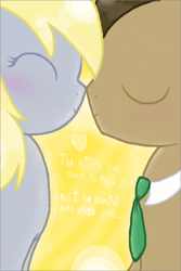 Size: 640x960 | Tagged: safe, artist:midnight3128, derpy hooves, doctor whooves, pegasus, pony, doctorderpy, female, mare, shipping