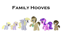 Size: 1024x520 | Tagged: safe, artist:elzian-pie, amethyst star, derpy hooves, dinky hooves, doctor whooves, colt, dizzy doo, dizzy hooves, dj whooves, doctorderpy, dreamy, family, female, filly, headcanon, male, necktie, offspring, parent:derpy hooves, parent:doctor whooves, parents:doctorderpy, shipping, straight