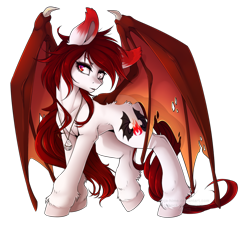 Size: 900x813 | Tagged: safe, artist:ginjallegra, oc, oc only, oc:enya kir fire, bat pony, pony, female, mare, simple background, solo, transparent background