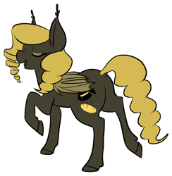 Size: 796x817 | Tagged: safe, artist:tilling-tan, oc, oc only, oc:black mambo, bat pony, pony, solo