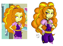 Size: 2440x1756 | Tagged: safe, artist:ponut_joe, adagio dazzle, equestria girls, rainbow rocks, nail polish, scene interpretation