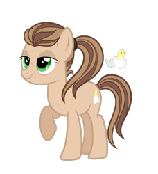 Size: 1512x1656 | Tagged: safe, artist:thecheeseburger, oc, oc only, earth pony, pony, female, mare, raised hoof, simple background, solo, transparent background