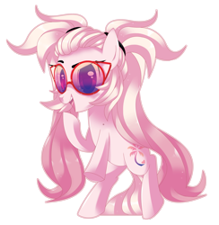 Size: 4113x4210 | Tagged: safe, artist:sorasku, oc, oc only, oc:sunset, earth pony, pony, absurd resolution, female, glasses, mare, simple background, solo, transparent background