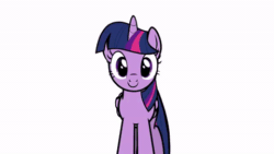 Size: 480x270 | Tagged: safe, artist:tridashie, twilight sparkle, twilight sparkle (alicorn), alicorn, pony, animated, bucking, c:, cute, dancing, eyes closed, female, get down, gif, mare, open mouth, plot, raised hoof, simple background, smiling, solo, spinning, spread wings, twiabetes, underhoof, white background, wings, youtube link