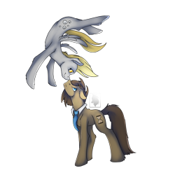Size: 2048x2048 | Tagged: safe, artist:marywolfy, derpy hooves, doctor whooves, pegasus, pony, boop, doctorderpy, female, male, mare, noseboop, shipping, straight