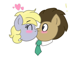 Size: 2048x1536 | Tagged: safe, artist:thatonesheepone, derpy hooves, doctor whooves, pony, doctorderpy, female, male, shipping, straight