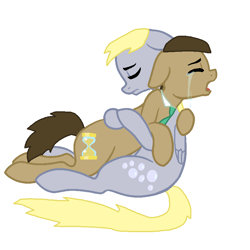 Size: 840x840 | Tagged: safe, artist:diana173076, derpy hooves, doctor whooves, pony, comforting, crying, doctorderpy, female, male, shipping, straight