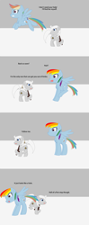 Size: 803x2038 | Tagged: safe, artist:planetkiller, derpibooru exclusive, derpibooru import, rainbow dash, oc, oc:boop fandango, pegasus, pony, comic:wingermortis, chest fluff, comic, team fortress 2, this will end in tears, vulgar, we are going to hell, your eternal reward