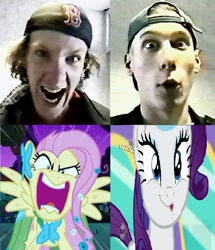 Size: 756x879 | Tagged: safe, derpibooru import, screencap, fluttershy, rarity, human, blatant lies in the description, columbine, comparison, duckface, dylan klebold, eric harris, every day we stray further from god's light, faic, god is dead, hitmen for hire, irl, irl human, lips, murderer, nightmare fuel, photo, pure unfiltered evil, this is why we can't have nice things, this will end in school shooting, we are going to hell, what in the everlasting fuck, why