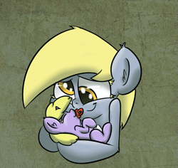 Size: 767x723 | Tagged: safe, artist:deoix, derpy hooves, dinky hooves, pony, baby, baby pony, diaper, equestria's best mother, foal, happy, pacifier