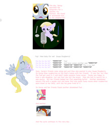 Size: 1005x1150 | Tagged: safe, derpy hooves, dinky hooves, pony, baby, baby pony, can, comic, dumpster, equestria's best mother, filly, foal, text, wat, younger