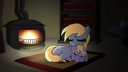 Size: 1600x900 | Tagged: safe, artist:alfa995, derpy hooves, dinky hooves, pegasus, pony, animated at source, competition:derpibooru 2012, equestria's best mother, female, fireplace, mare, video, youtube, youtube link