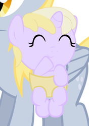 Size: 2400x3400 | Tagged: safe, artist:beavernator, derpy hooves, dinky hooves, pony, baby, baby pony, equestria's best mother