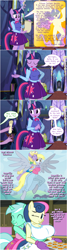 Size: 800x3002 | Tagged: safe, artist:flash equestria photography, bon bon, derpy hooves, dinky hooves, lyra heartstrings, princess celestia, spike, sweetie drops, twilight sparkle, anthro, unguligrade anthro, big breasts, bon bombs, breasts, comic, cookie, equestria girls outfit, equestria's best mother, featureless breasts, featureless crotch, female, food, hug, hug from behind, huge breasts, lesbian, lyrabon, offscreen character, oven mitts, princess breastia, shipping, show accurate anthro, speech bubble