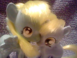 Size: 640x480 | Tagged: safe, artist:gryphyn-bloodheart, derpy hooves, dinky hooves, pegasus, pony, best pony family, brushable, custom, equestria's best mother, female, irl, mare, photo, toy