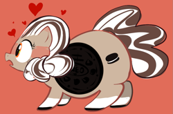 Size: 949x626 | Tagged: safe, artist:ross irving, fat, heart, impossibly large butt, oreo, oreos, ponified