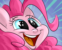 Size: 1258x1016 | Tagged: safe, artist:ponut_joe, pinkie pie, earth pony, pony, female, happy, mare, open mouth, smiling, starry eyes, wingding eyes