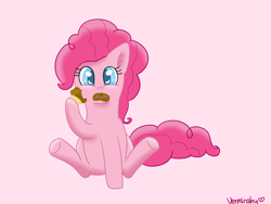 Size: 2000x1500 | Tagged: safe, artist:verminshy, pinkie pie, earth pony, pony, chubby, cute, diapinkes, fat, muffin, solo