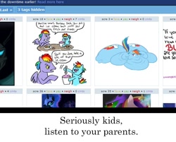 Size: 690x555 | Tagged: safe, rainbow blaze, rainbow dash, pegasus, pony, exploitable meme, fat, ice cream, juxtaposition, juxtaposition win, kramer vs. kramer