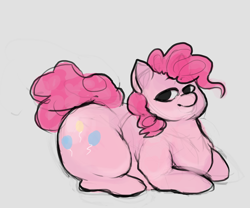 Size: 1280x1064 | Tagged: safe, artist:ptg, pinkie pie, earth pony, pony, fat, pudgy pie, solo