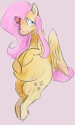 Size: 337x560 | Tagged: safe, artist:dotkwa, fluttershy, pegasus, pony, chubby, fat, fattershy