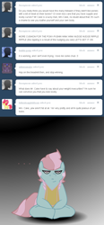 Size: 592x1280 | Tagged: safe, artist:cythocalypse, cup cake, ask mrs cake, discorded, fat, solo, tumblr