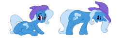 Size: 1280x405 | Tagged: safe, artist:demonioblanco, artist:shdingo, trixie, pony, chubby, color, fat, female, mare, the great and bountiful trixie