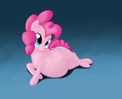 Size: 1280x1037 | Tagged: safe, artist:calorie, pinkie pie, earth pony, pony, belly, fat, pudgy pie, solo