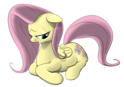 Size: 1150x811 | Tagged: safe, artist:calorie, fluttershy, pegasus, pony, chubby, fat, fattershy, solo