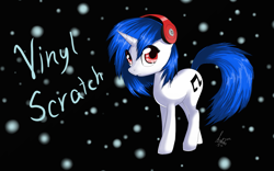 Size: 1847x1151 | Tagged: safe, artist:andreasbs, dj pon-3, vinyl scratch, pony, unicorn, female, horn, mare, solo