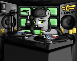 Size: 2819x2253 | Tagged: safe, artist:turbo740, dj pon-3, octavia melody, vinyl scratch, earth pony, pony, unicorn, doll, high res, microphone, turntable