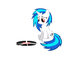 Size: 5000x4079 | Tagged: safe, artist:ninjamissendk, dj pon-3, vinyl scratch, pony, unicorn, absurd resolution, cutie mark, female, hooves, horn, mare, simple background, sitting, solo, transparent background, vector