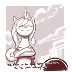 Size: 1200x1200 | Tagged: safe, artist:cold-blooded-twilight, princess cadance, alicorn, pony, /mlp/, 4chan, drawthread, implied anon, ponified