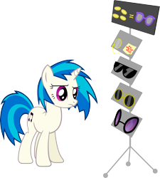Size: 3660x4071 | Tagged: safe, artist:up1ter, dj pon-3, vinyl scratch, pony, unicorn, cutie mark, female, hooves, horn, mare, simple background, solo, sunglasses, transparent background, vector