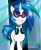 Size: 1000x1212 | Tagged: safe, artist:bronyfang, dj pon-3, vinyl scratch, pony, unicorn, female, glasses, mare, solo, two toned mane, white coat