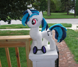 Size: 1378x1198 | Tagged: safe, artist:karasunezumi, dj pon-3, vinyl scratch, irl, photo, plushie