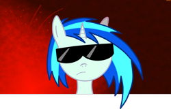 Size: 2848x1822 | Tagged: safe, artist:4000pablo, dj pon-3, vinyl scratch, pony, unicorn, female, horn, mare, sunglasses, white coat