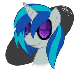 Size: 590x537 | Tagged: safe, artist:mewglethewolf, dj pon-3, vinyl scratch, pony, unicorn, female, horn, mare, solo