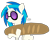 Size: 1860x1488 | Tagged: safe, artist:vapor-tea, dj pon-3, vinyl scratch, pony, unicorn, bread, solo