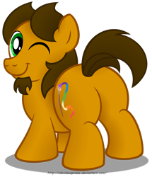 Size: 1024x1191 | Tagged: safe, artist:aleximusprime, oc, oc only, oc:alex the chubby pony, pony, aleximusbetes, chubby, cute, fat, flank, male, plot, ponysona, simple background, solo, stallion, style challenge, style emulation, transparent background, wink