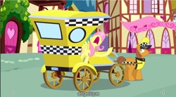 Size: 1280x705 | Tagged: safe, derpibooru import, screencap, fluttershy, pegasus, pony, putting your hoof down, frown, open mouth, taxi, wide eyes, yelling, youtube caption