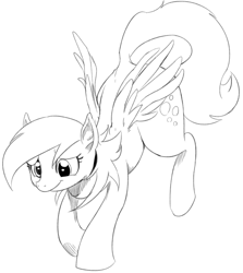 Size: 911x1020 | Tagged: safe, artist:sunibee, derpy hooves, pegasus, pony, female, mare, solo