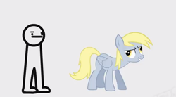 Size: 592x327 | Tagged: safe, derpy hooves, pegasus, pony, asdfmovie, female, mare, simple background