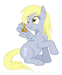 Size: 598x722 | Tagged: safe, artist:darkalchemist15, derpy hooves, pegasus, pony, eating, female, mare, muffin, puffy cheeks, simple background, solo, transparent background, wing hands