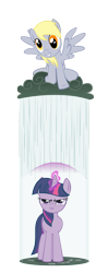 Size: 2000x5042 | Tagged: safe, artist:ls-event, derpy hooves, twilight sparkle, pegasus, pony, female, mare