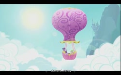 Size: 640x400 | Tagged: safe, screencap, spike, twilight sparkle, dragon, intro, opening, youtube caption