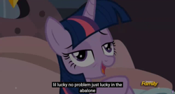 Size: 1600x855 | Tagged: safe, screencap, twilight sparkle, twilight sparkle (alicorn), alicorn, princess spike (episode), bed, meme, sleepy, solo, youtube caption