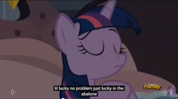 Size: 850x473 | Tagged: safe, screencap, twilight sparkle, twilight sparkle (alicorn), alicorn, pony, princess spike (episode), female, mare, meme, solo, youtube caption